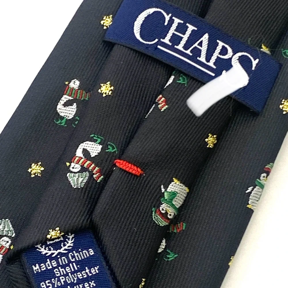 Chaps by Ralph Lauren Youth Boys Snowman Polyester Blend Clip-On Necktie